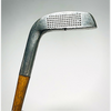 Hillerich & Bradsby 10M mallet putter, vintage hickory golf, detail view 3