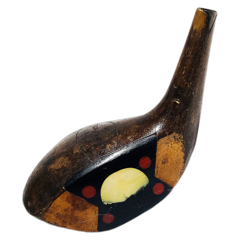 Wilson Walker Cup Model Custom Built Fancy Face Head, vintage hickory golf club builder head, profile and face