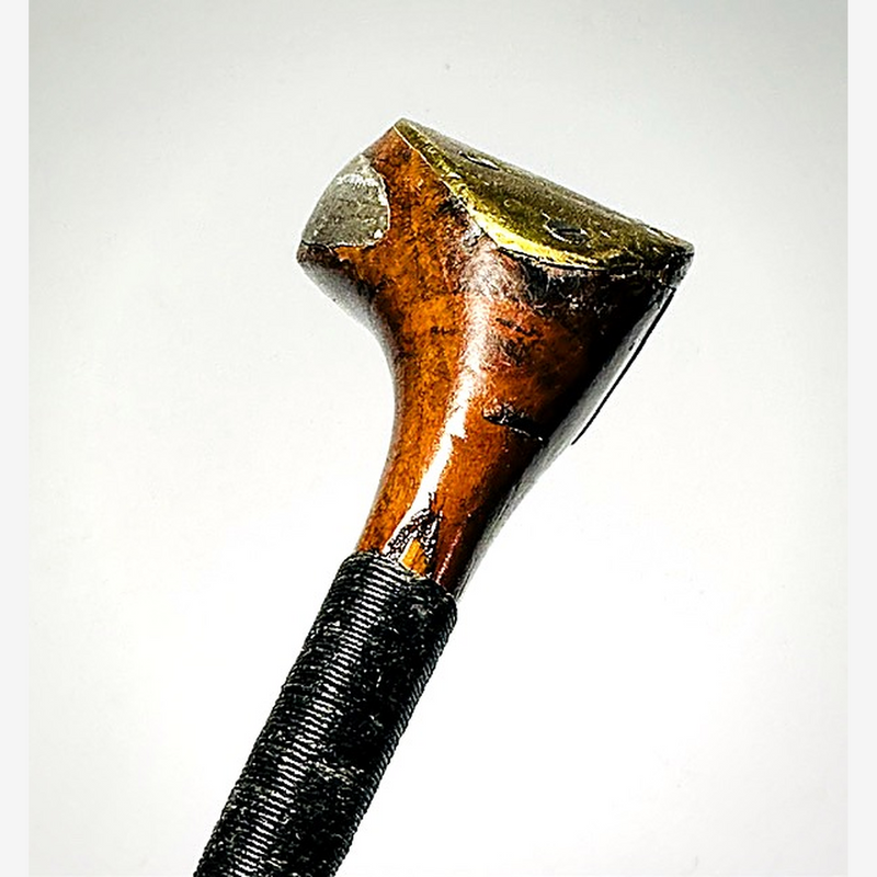 Harry Vardon neck splice joint with brass, hickory golf