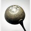 Antique golf ball retriever hickory golf — underside of the ladle head and socket