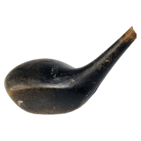 Burke Brio Brassie Head, vintage hickory golf club builder head, profile and face