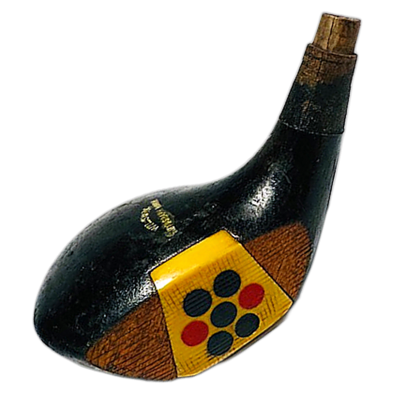 Wilson Autograph Model Custom Built Fancy Face Head, vintage hickory golf club builder head, profile and face