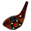 Matched Model 4250 Fancy Face Brassie Head, vintage hickory golf club builder head, profile and face