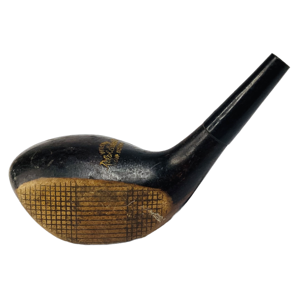Wilson Ralph Guldahl Cup Defender No. 3 Wood Head, vintage hickory golf club builder head, profile and face