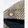 Herringbone Peaky Cap Cream and Brown Hat