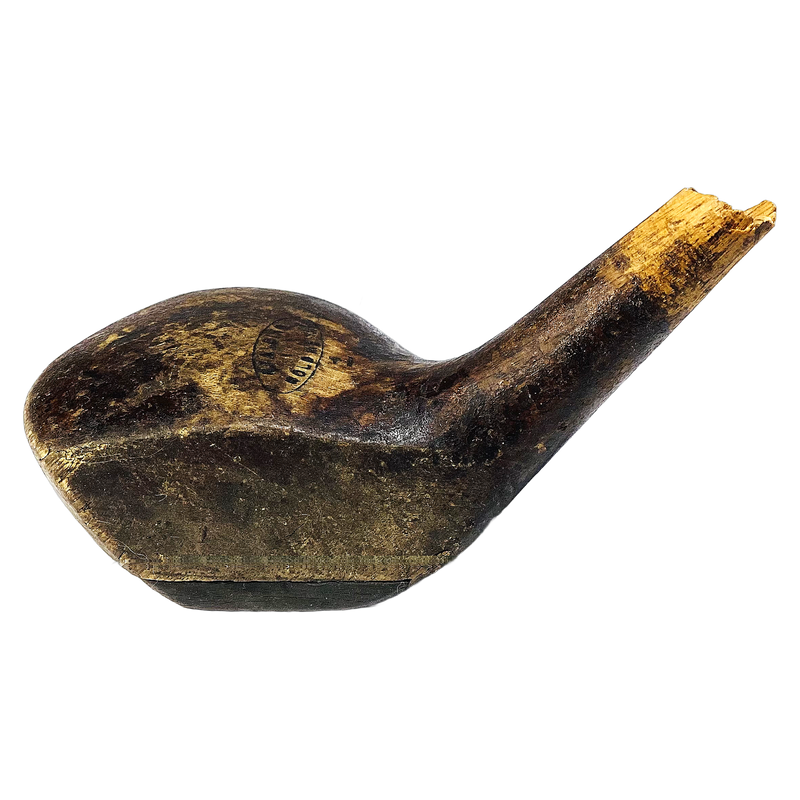 Spalding Gold Medal Wood Head, vintage hickory golf club builder head, profile and face