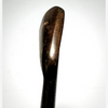 J. Forman iron toe profile with patina, vintage hickory golf