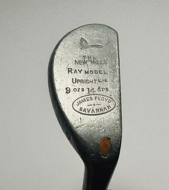 Mills James Floyd Ray Model putter hickory golf crown stamp, The Mills Ray Model Upright Lie James Floyd Savannah