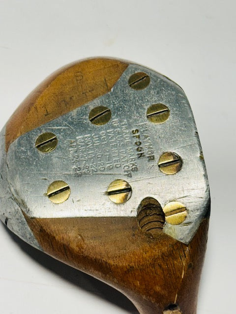 MacGregor Klaymor spoon head, vintage hickory golf club builder head