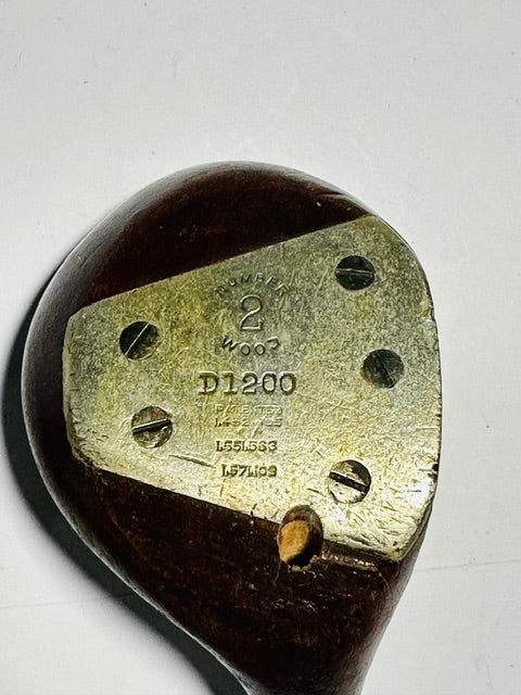 A.G. Spalding Bros Fancy Face 2-Wood vintage hickory golf