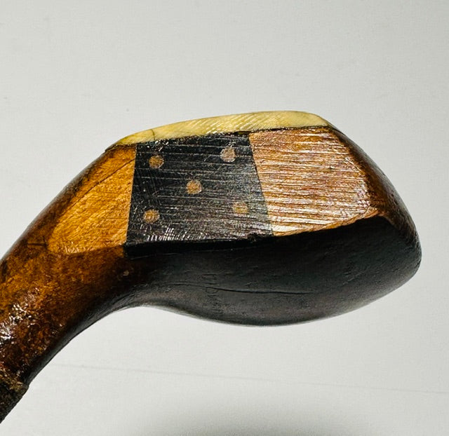Dickson splice-neck wood, vintage hickory golf collector wood