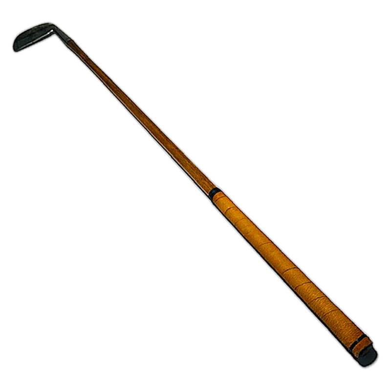 Wilson Harry Vardon 72 flanged putter hickory golf club full length view