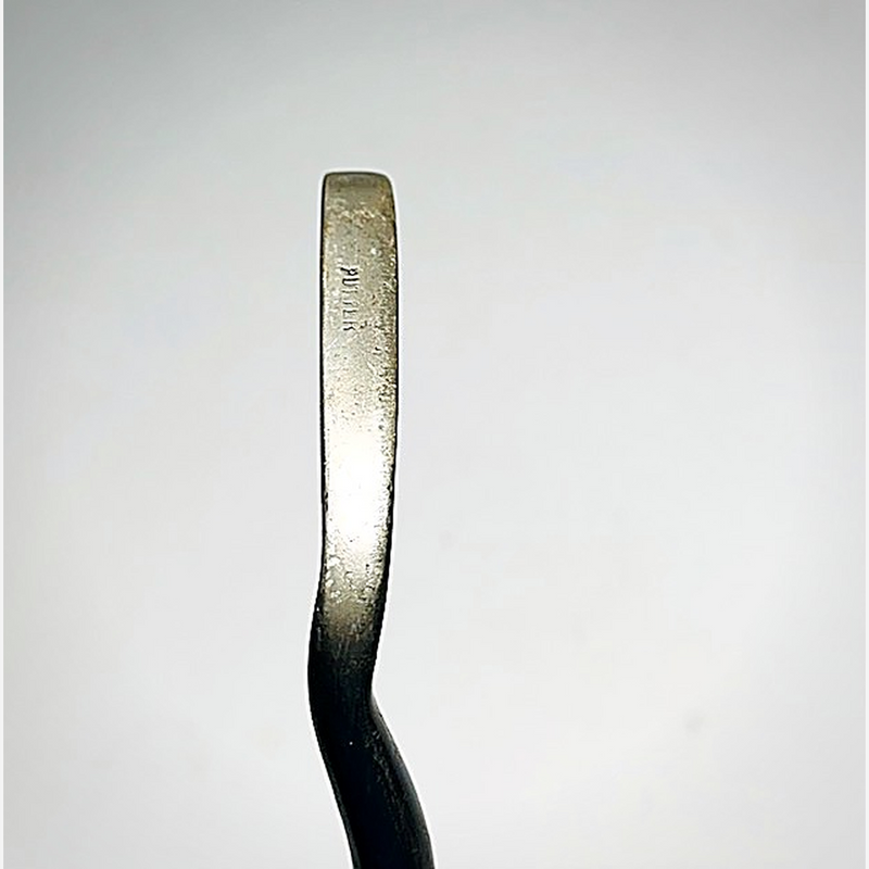 Leo Diegel Hand Forged Offset Putter – vintage hickory golf putter, toe view