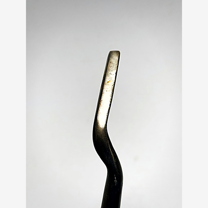 Folsom's Special Offset Putter – vintage hickory golf putter, toe view