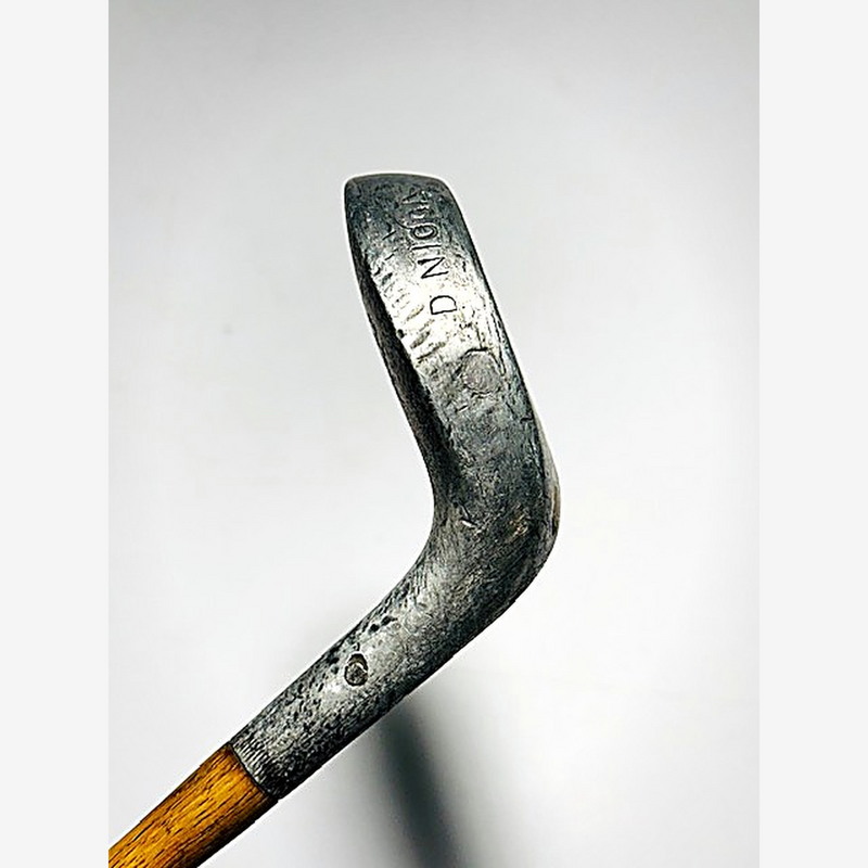 Braid-Mills 1915 putter hickory golf topline and hosel detail
