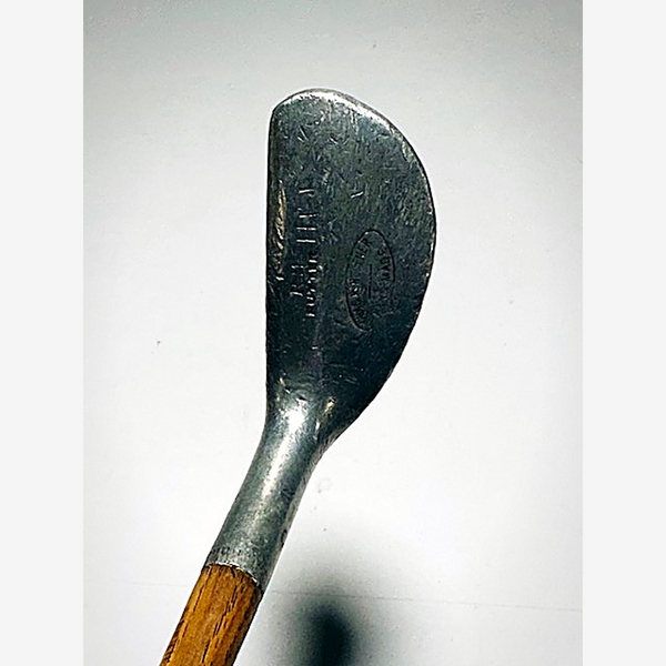 Chas. H. Hoffner Hand Made RM Mallet Putter – vintage hickory golf putter, sole view
