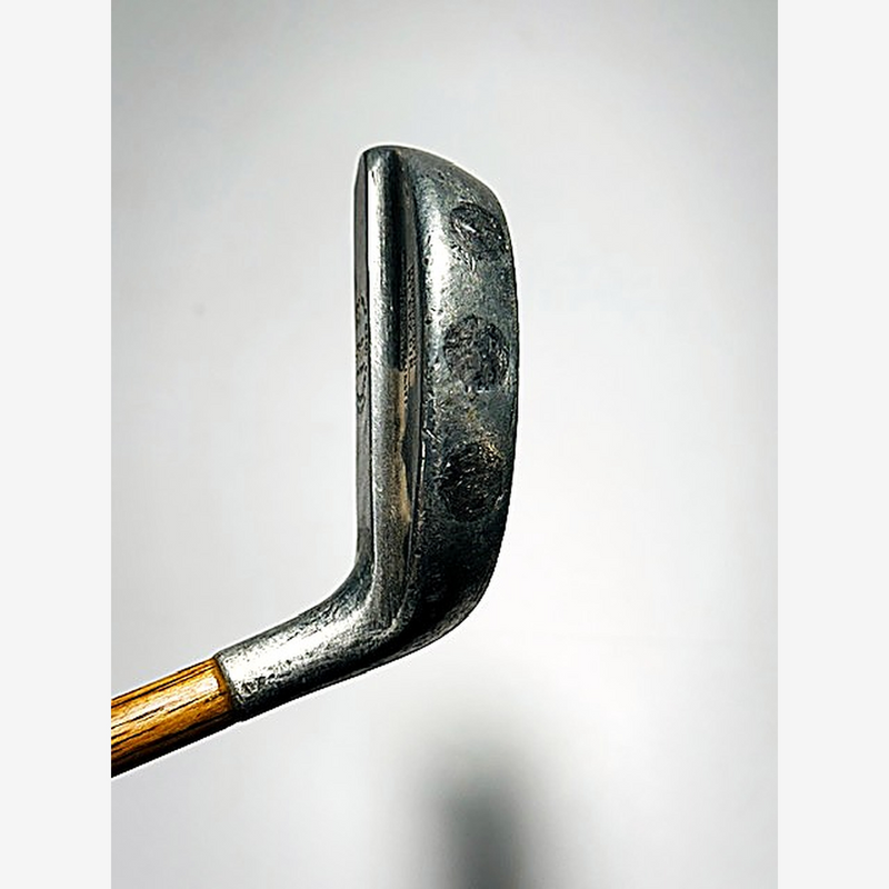 Mills Ray model putter hickory golf heel and hosel detail