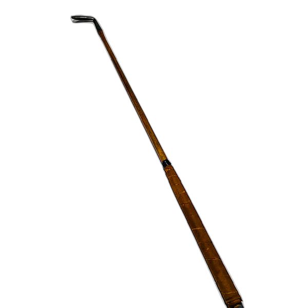 J. Forman smooth face hickory golf iron, full club view