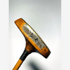 Spalding hickory golf mallet putter, back of head