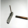Assembly detail of hickory golf alignment putter