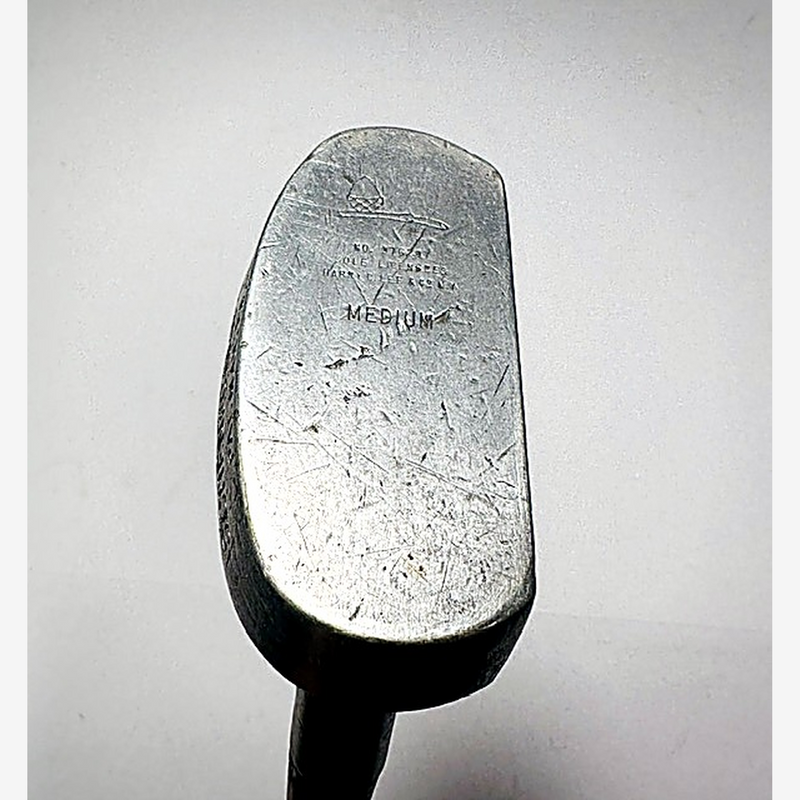 Schenectady hickory golf putter, center-shaft hosel detail