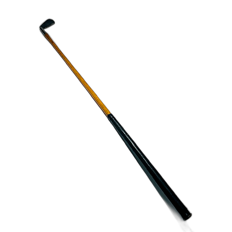 A.G. Spalding Bros Monel cleek driving iron, vintage hickory golf, hero view