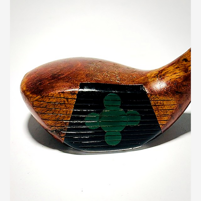 Burr-Key-Bilt Andy Robertson wood head hickory golf detail