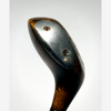 Burke Golfrite pewter sole toe angle, hickory golf