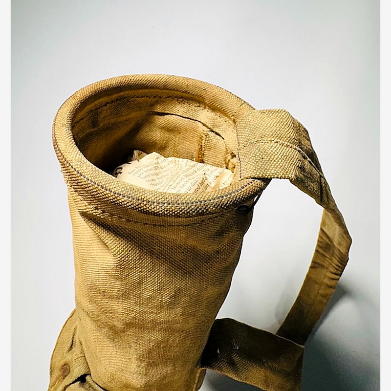 Vintage canvas slouch golf bag hickory golf detail