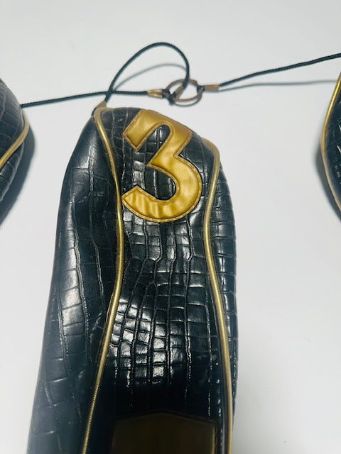 Vintage Alligator-Pattern Headcover Set (1, 3, 5) | Hickory Golf