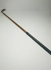 St Andrews chipper hickory golf club, full club with hickory shaft and black leather grip