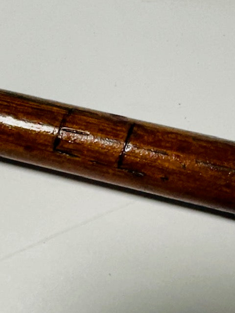 Original hickory shaft of the Fairy Crest spade mashie
