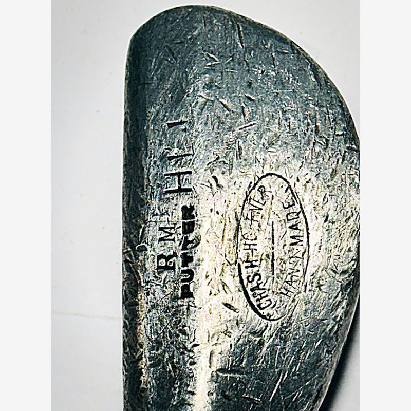 Chas. H. Hoffner Hand Made RM Mallet Putter – vintage hickory golf putter, Chas. H. Hoffner Hand Made stamp