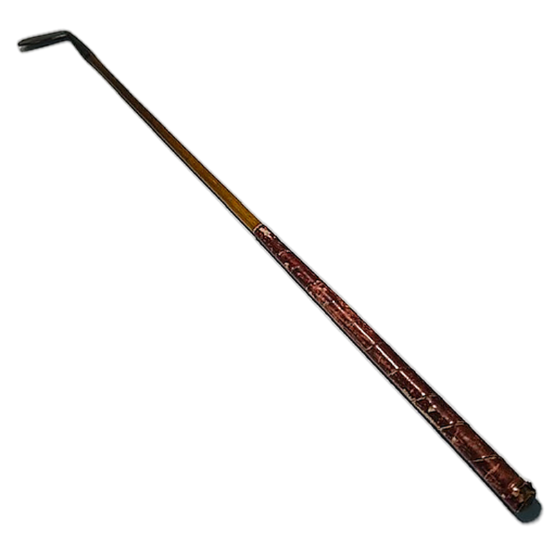 D. & W. Auchterlonie St Andrews Smooth-Face Iron – vintage hickory golf iron, full club