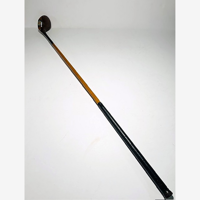 George Wright G 925 W Fancy Face No. 2 Wood – vintage hickory golf wood, full club