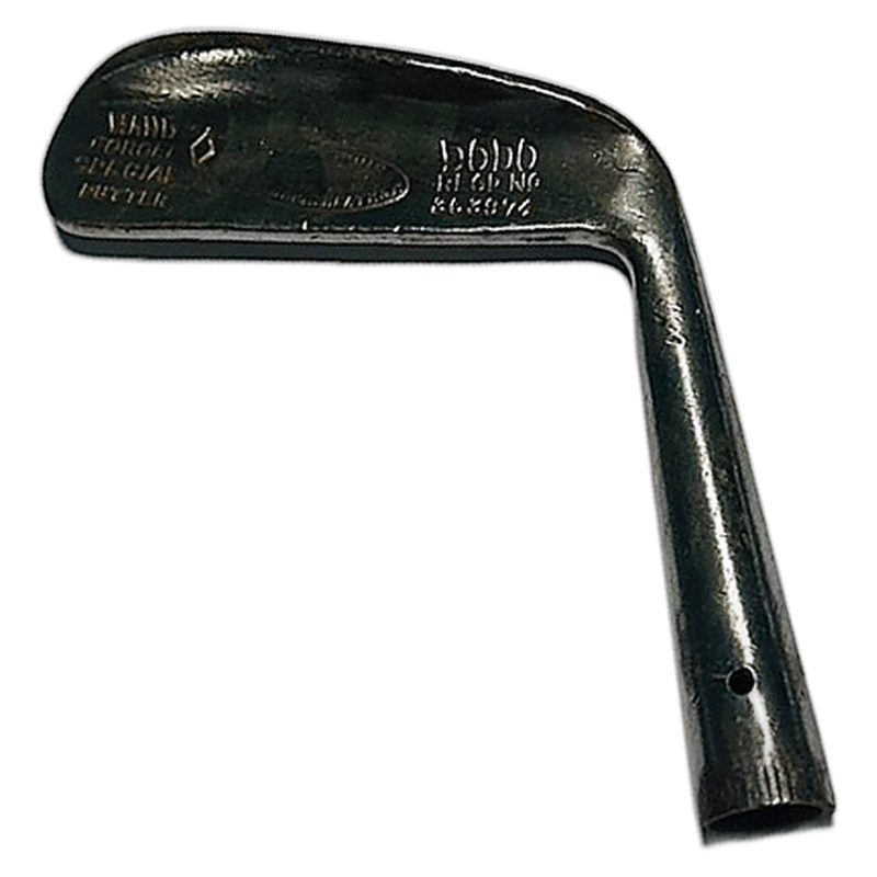 Winton DoDo Flanged Putter Head – Oval Hosel hickory golf putter head, full view