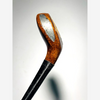 Toe and metal sole plate of vintage hickory golf wood