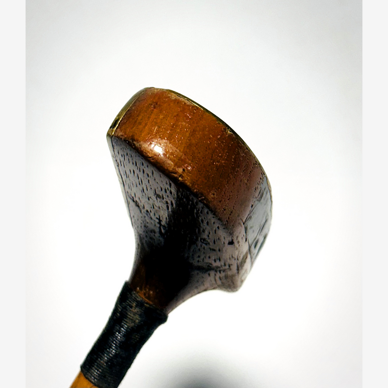 Spalding hickory golf mallet putter, shaft stamp