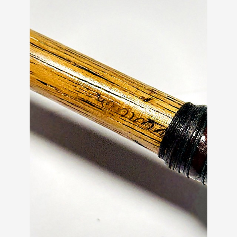 Harry Vardon Spalding iron shaft stamp detail, hickory golf