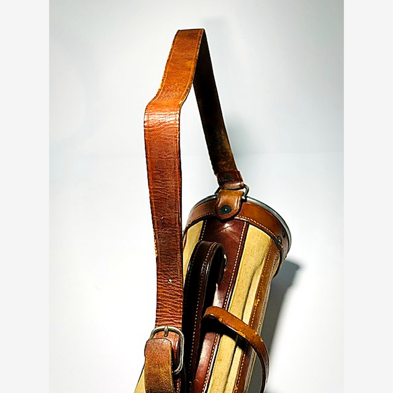 Hot-Z 1930s canvas golf bag hickory golf detail