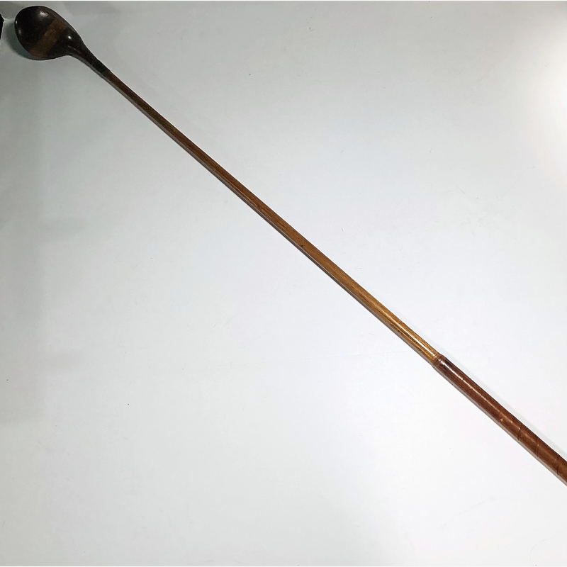 MacGregor 38 Driver, vintage hickory golf club, detail view 4