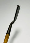 Suede leather grip on the Gibson offset blade putter hickory shaft
