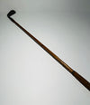 R. Forgan & Son smooth face iron, Prince of Wales plume, vintage hickory golf iron