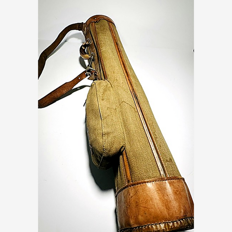 Tufhorse canvas hickory golf bag, side profile