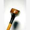 Spalding hickory golf mallet putter, head profile