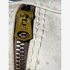Vintage canvas single-stay hickory golf bag, canvas detail