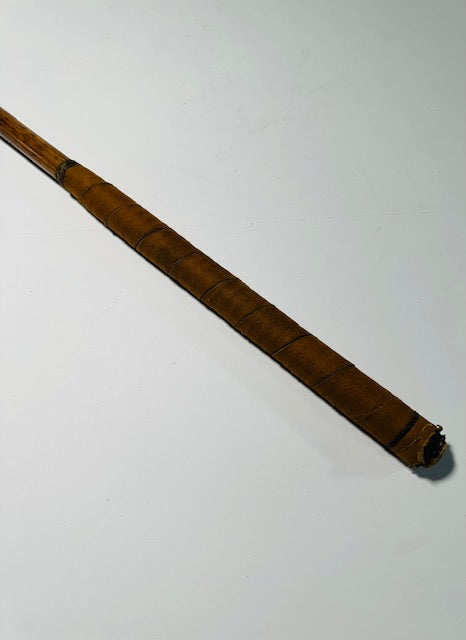 R. Forgan & Son smooth face iron, Prince of Wales plume, vintage hickory golf iron