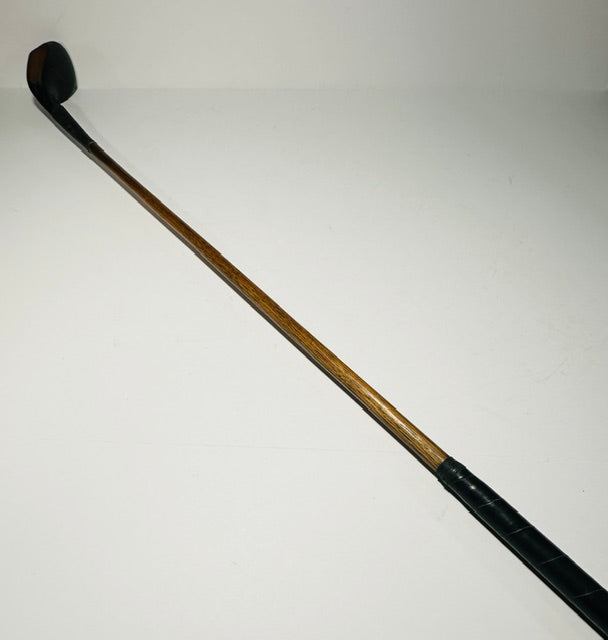 B. Sayers splice-neck driver, vintage hickory golf collector wood