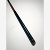 Black leather grip and hickory shaft of the Wright & Ditson mallet putter, hickory golf