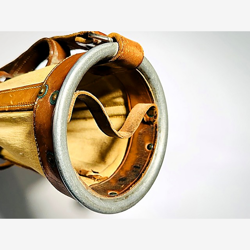 Hot-Z 1930s canvas golf bag hickory golf detail